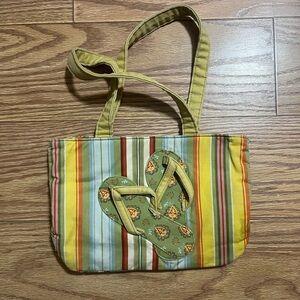 Vintage Longaberger Flip Flops Bag